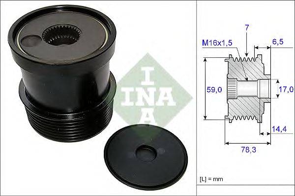 Механизм свободного хода генератора INA 535012010