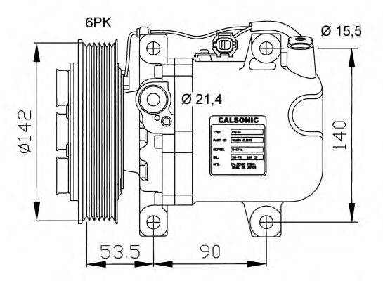 Компрессор, кондиционер NRF 32044G