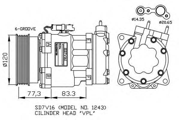 Компрессор, кондиционер NRF 32266G