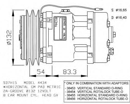 Компрессор, кондиционер NRF 32282G