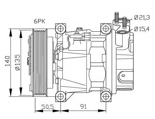 Компрессор, кондиционер NRF 32289G