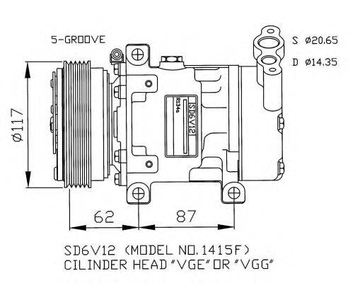 Компрессор, кондиционер NRF 32431G