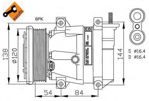 Компрессор, кондиционер NRF 32484