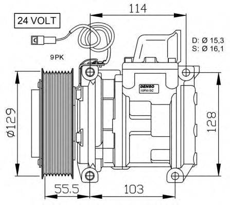 Компрессор, кондиционер NRF 32567G