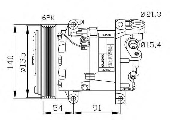 Компрессор, кондиционер NRF 32690G