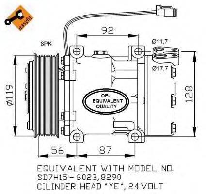 Компрессор, кондиционер NRF 32703