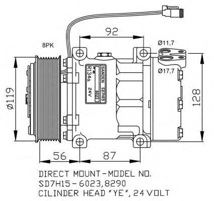 Компрессор, кондиционер NRF 32703G