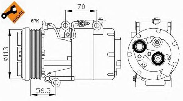 Компрессор, кондиционер NRF 32722G