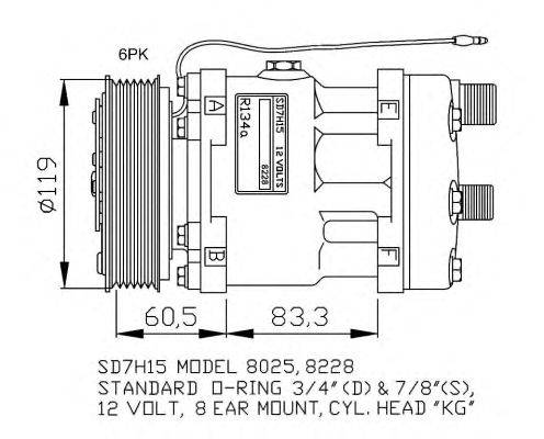 Компрессор, кондиционер NRF 32768G