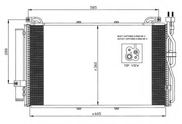 Конденсатор, кондиционер NRF 35478