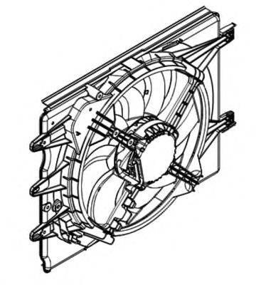 NRF (НОМЕР: 47596) Вентилятор, охлаждение двигателя