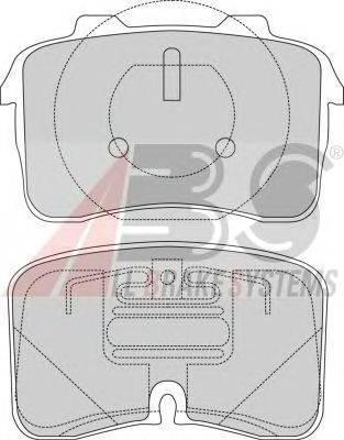 Комплект тормозных колодок, дисковый тормоз A.B.S. 36813 OE