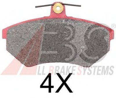 Комплект тормозных колодок, дисковый тормоз A.B.S. 37010S