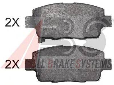 Комплект тормозных колодок, дисковый тормоз A.B.S. 37979