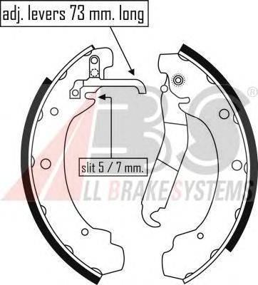 Комплект тормозных колодок A.B.S. 8779