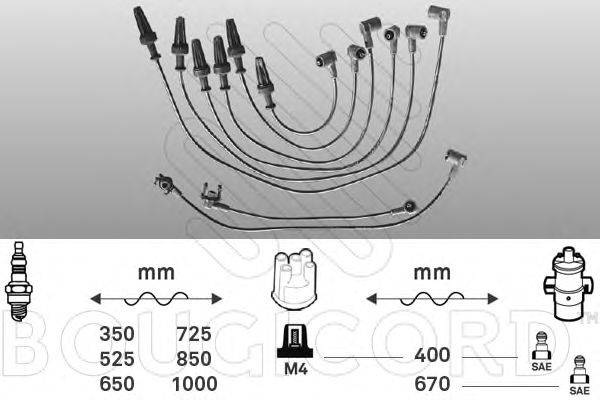 Комплект проводов зажигания BOUGICORD 1417
