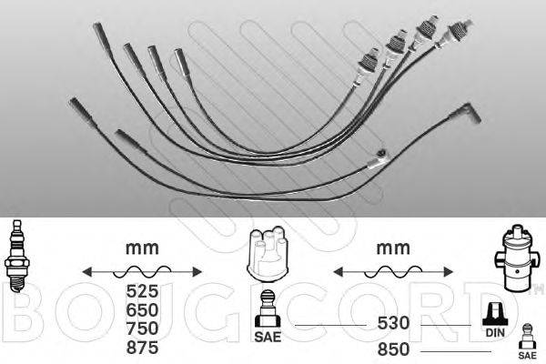 Комплект проводов зажигания BOUGICORD 4304