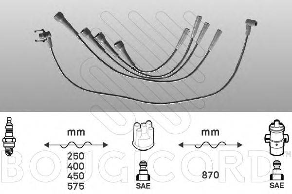 Комплект проводов зажигания BOUGICORD 4474