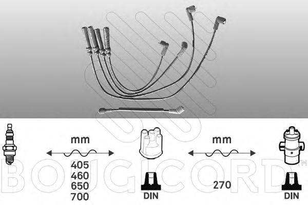 Комплект проводов зажигания BOUGICORD 6521