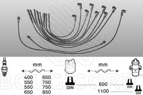 Комплект проводов зажигания BOUGICORD 7102