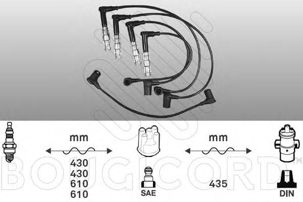 Комплект проводов зажигания BOUGICORD 7154