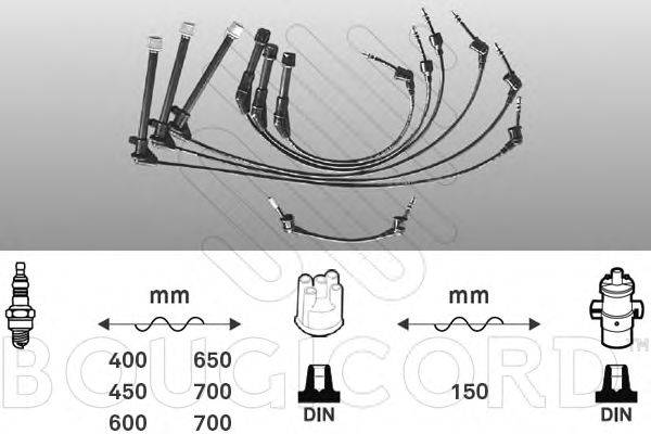 Комплект проводов зажигания BOUGICORD 7176