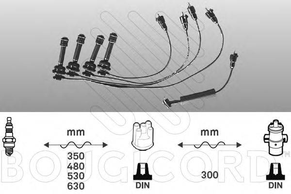Комплект проводов зажигания BOUGICORD 7194