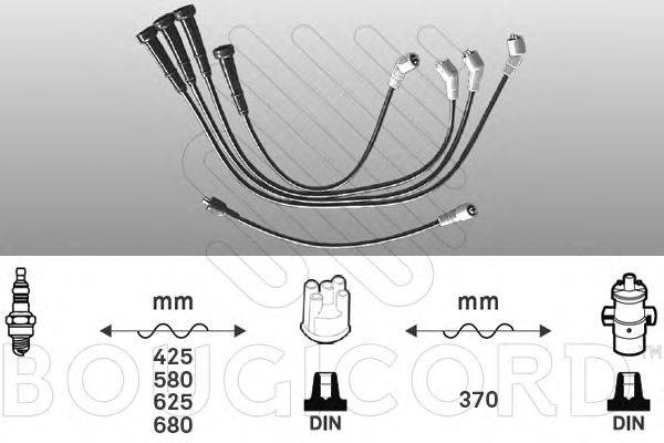 Комплект проводов зажигания BOUGICORD 7229