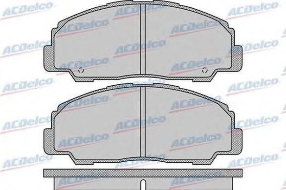 Комплект тормозных колодок, дисковый тормоз ACDelco AC0581082D