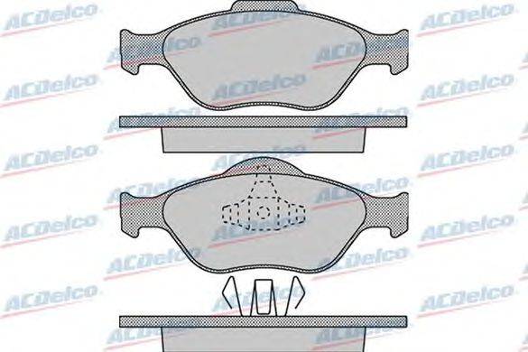 Комплект тормозных колодок, дисковый тормоз ACDelco AC0581088D