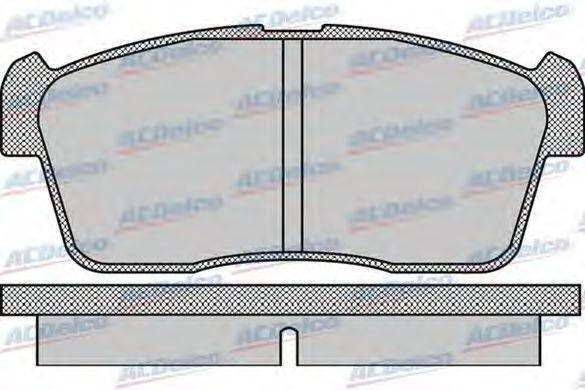 Комплект тормозных колодок, дисковый тормоз ACDelco AC0581110D