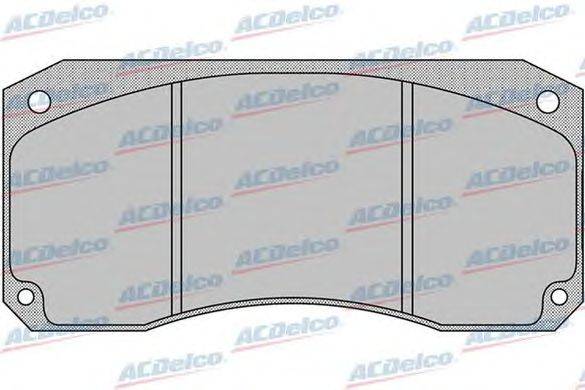 Комплект тормозных колодок, дисковый тормоз ACDelco AC0581153D