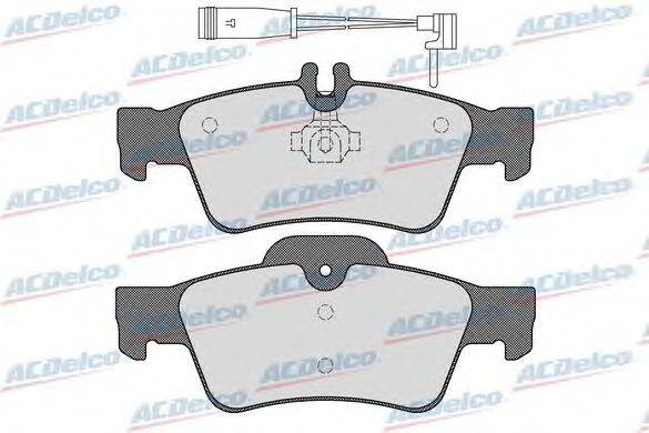 Комплект тормозных колодок, дисковый тормоз ACDelco AC0581232AD