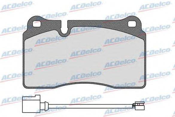 Комплект тормозных колодок, дисковый тормоз ACDelco AC0581376BD