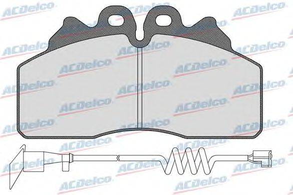 Комплект тормозных колодок, дисковый тормоз ACDelco AC0581586AD