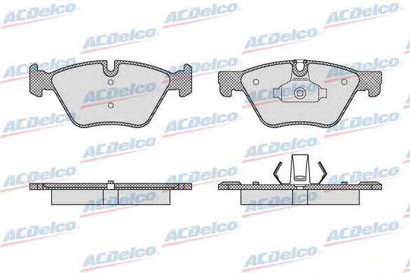 Комплект тормозных колодок, дисковый тормоз ACDelco AC0581641D