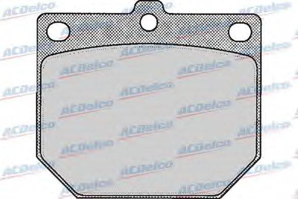 Комплект тормозных колодок, дисковый тормоз ACDelco AC058166D