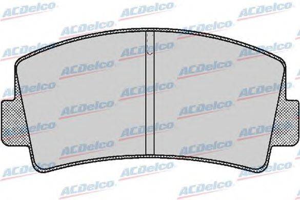 Комплект тормозных колодок, дисковый тормоз ACDelco AC058168D