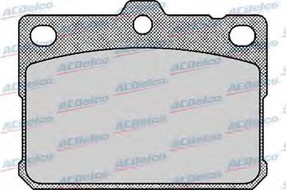 Комплект тормозных колодок, дисковый тормоз ACDelco AC058169D