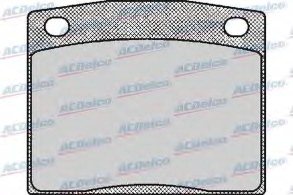 Комплект тормозных колодок, дисковый тормоз ACDelco AC058173D