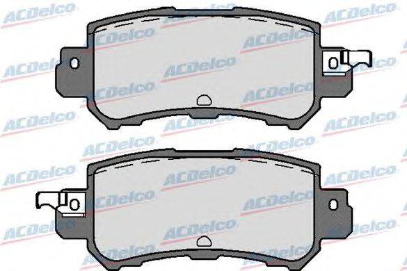 Комплект тормозных колодок, дисковый тормоз ACDelco AC0581756D