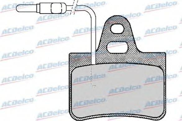 Комплект тормозных колодок, дисковый тормоз ACDelco AC058218D