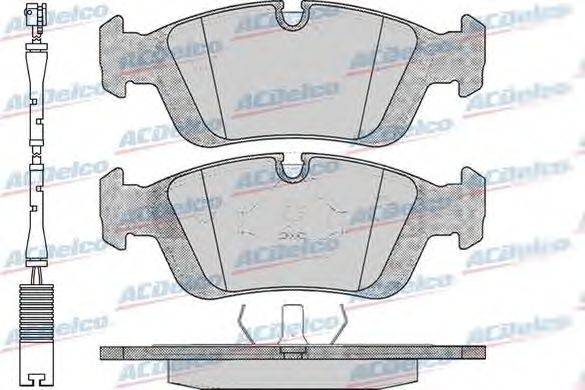 Комплект тормозных колодок, дисковый тормоз ACDelco AC058331AD