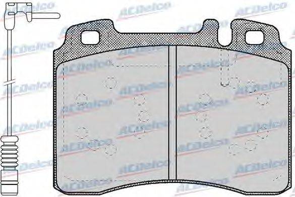 Комплект тормозных колодок, дисковый тормоз ACDelco AC058423AD