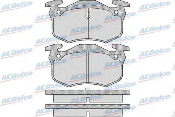 Комплект тормозных колодок, дисковый тормоз ACDelco AC058914D