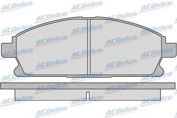 Комплект тормозных колодок, дисковый тормоз ACDelco AC058935D