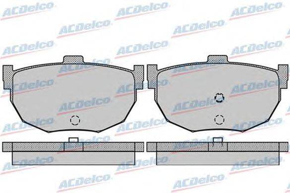 Комплект тормозных колодок, дисковый тормоз ACDelco AC058960D