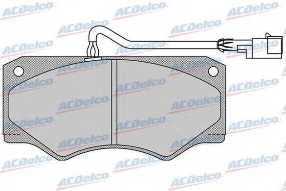 Комплект тормозных колодок, дисковый тормоз ACDelco AC058962D