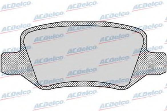 Комплект тормозных колодок, дисковый тормоз ACDelco AC602381D