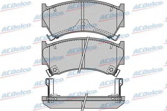 Комплект тормозных колодок, дисковый тормоз ACDelco AC639981D